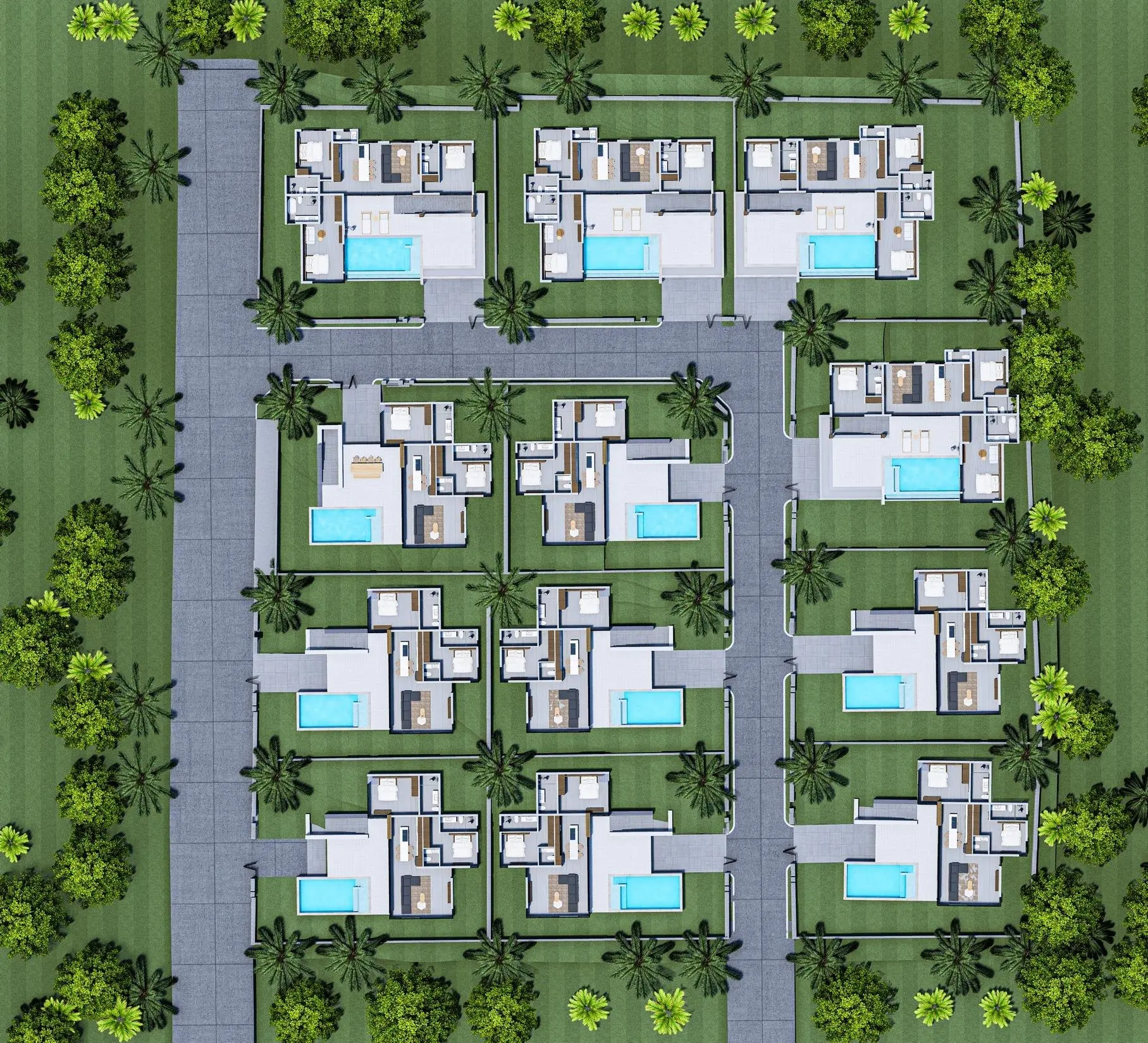 Twelve plots, three terraces — Samui Hillside Village